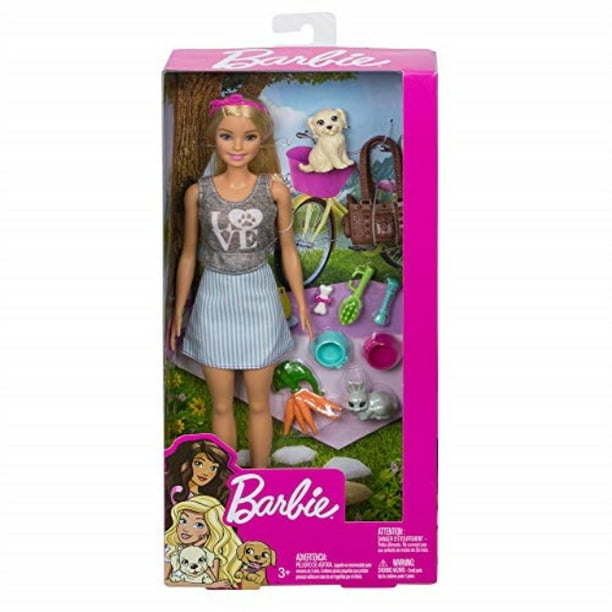 Kitten Bunny Barbie Pets Bundle with Puppy 